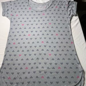Victoria's Secret Gray Heart Sleepwear